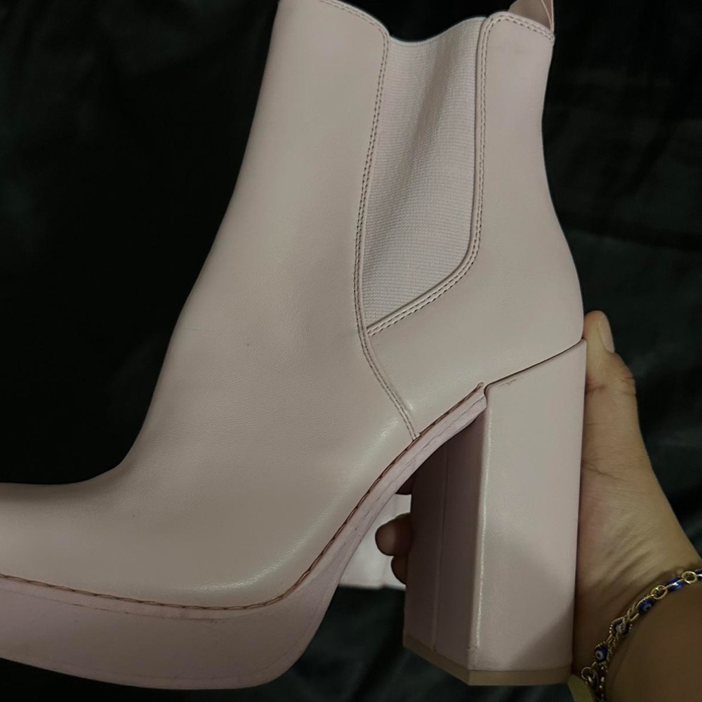 Steve Madden Pink Platform Booties